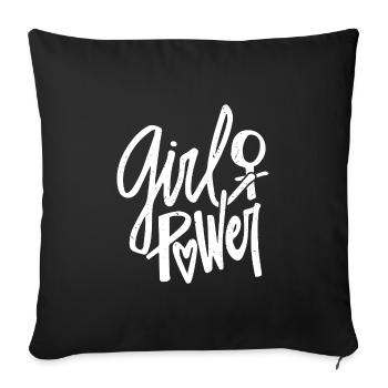 Feminism Saying Gift Vintage Emancipation - Sofa pillowcase 17,3'' x 17,3'' (45 x 45 cm) - black - Front