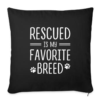 Gift Saying Pets Dog Dog Love - Sofa pillowcase 17,3'' x 17,3'' (45 x 45 cm) - black - Front