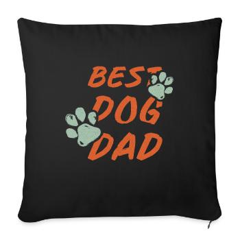 Gift Saying Pets Dog Dog Love Women - Sofa pillowcase 17,3'' x 17,3'' (45 x 45 cm) - black - Front