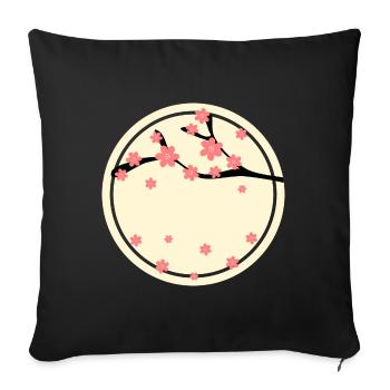Name Shield Name badge for personalization - Sofa pillowcase 17,3'' x 17,3'' (45 x 45 cm) - black - Front