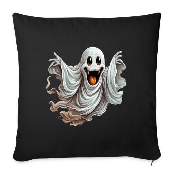 Ghosts, supernatural beings or imagination? - Sofa pillowcase 17,3'' x 17,3'' (45 x 45 cm) - black - Front