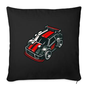 Red and Black Toy Car Model Car - Sofa pillowcase 17,3'' x 17,3'' (45 x 45 cm) - black - Front