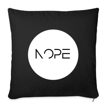 Nope - Sofakissenbezug 45 x 45 cm - Schwarz - Vorne