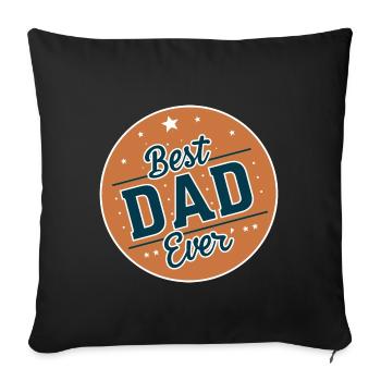 Best Dad Forever for Father's Day or Birthday - Sofa pillowcase 17,3'' x 17,3'' (45 x 45 cm) - black - Front