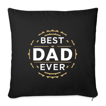 Best Dad Forever for Father's Day or Birthday - Sofa pillowcase 17,3'' x 17,3'' (45 x 45 cm) - black - Front