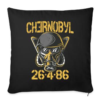 3.6 Röntgen nicht großartig, nicht schrecklich Tschernobyl - Sofakissenbezug 45 x 45 cm - Schwarz - Vorne