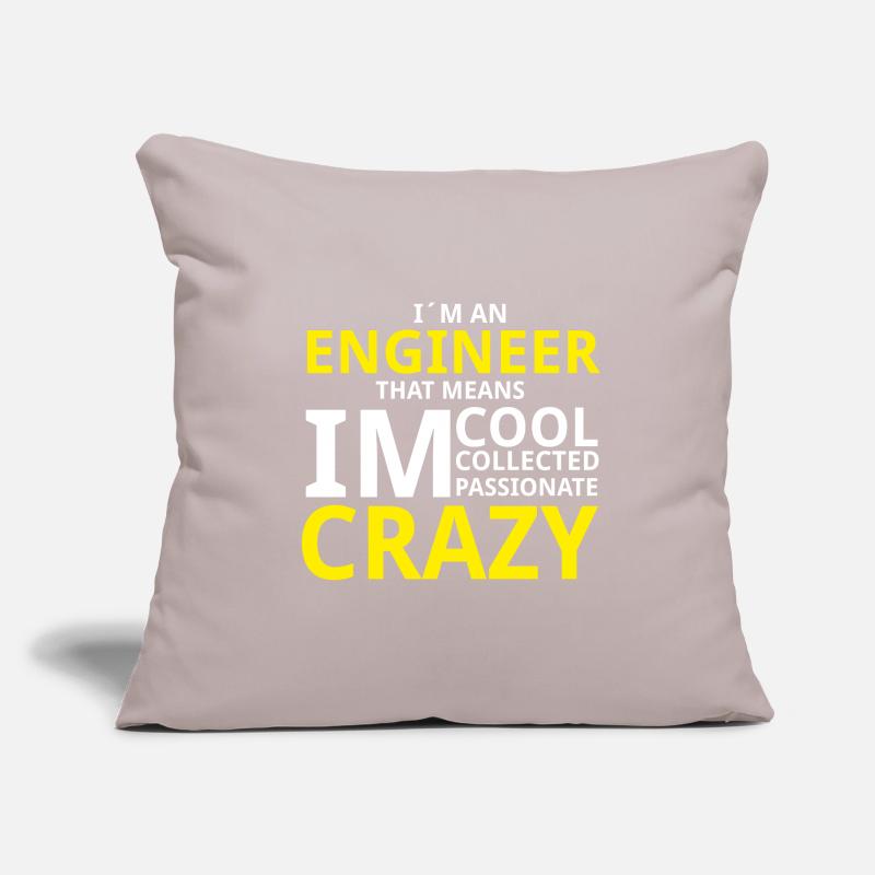 Crazy Engineer Sofa pillowcase 17,3'' x 17,3'' (45 x 45 cm)