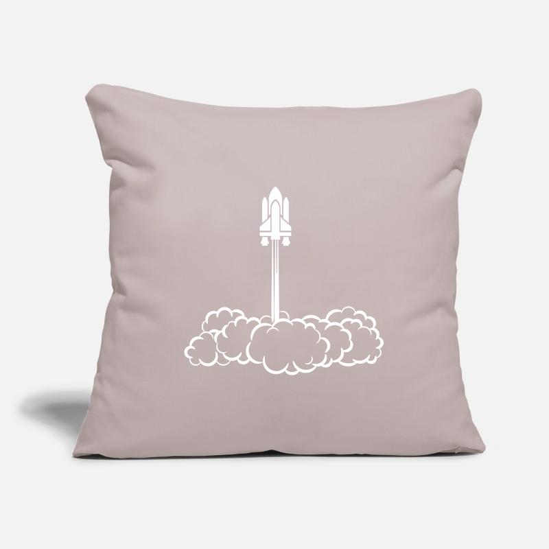 lancement de la navette spatiale Housse de coussin décorative 45 x 45 cm