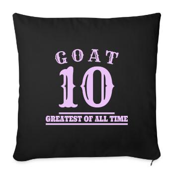10 GOAT - Housse de coussin décorative 45 x 45 cm - noir - Devant