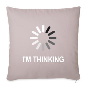 I'm Thinking - Sofa pillowcase 17,3'' x 17,3'' (45 x 45 cm) - light taupe - Front