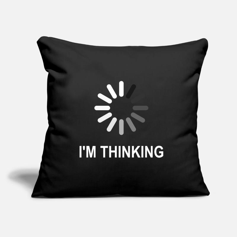 I’m Thinking Housse de coussin décorative 45 x 45 cm
