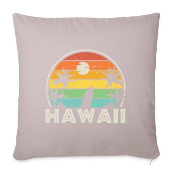 Colorful and Vintage Hawaiisurfing - Sofa pillowcase 17,3'' x 17,3'' (45 x 45 cm) - light taupe - Front