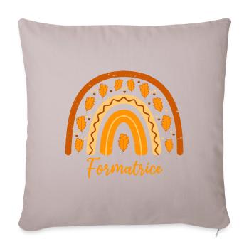 Elue meilleure formatrice | Idée Cadeau formatrice - Housse de coussin décorative 45 x 45 cm - taupe clair - Devant