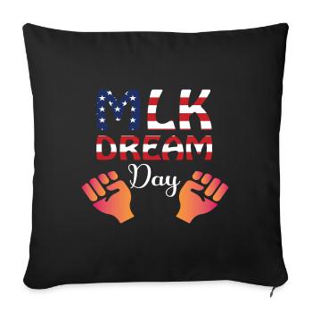 Journée Martin Luther King, Jr. - Housse de coussin décorative 45 x 45 cm - noir - Devant