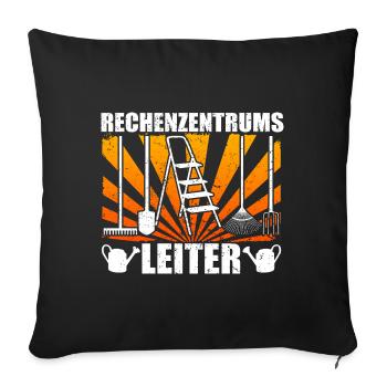 Rechenzentrumsleiter Rechen & Leiter Garten - Sofakissenbezug 45 x 45 cm - Schwarz - Vorne