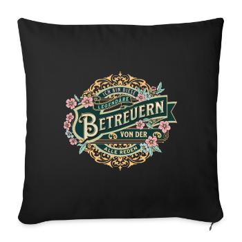 Supervisor I am this legendary supervisor - Sofa pillowcase 17,3'' x 17,3'' (45 x 45 cm) - black - Front
