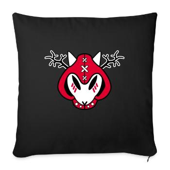 Ekushaman - Sofa pillowcase 17,3'' x 17,3'' (45 x 45 cm) - black - Front