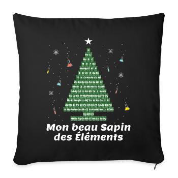 MON BEAU SAPIN DES ELEMENTS - Housse de coussin décorative 45 x 45 cm - noir - Devant