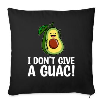 Don't Give A Guac Avocado Guacamole Lover - Sofa pillowcase 17,3'' x 17,3'' (45 x 45 cm) - black - Front
