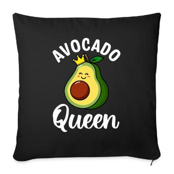 Avocado Design Avocado Lovers - Sofa pillowcase 17,3'' x 17,3'' (45 x 45 cm) - black - Front