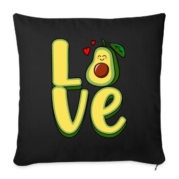 Do you love - Sofa pillowcase 17,3'' x 17,3'' (45 x 45 cm) - black - Front