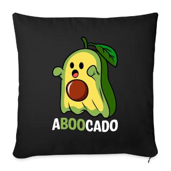Aboocado Guacamole Avocado Lovers Avocados - Sofa pillowcase 17,3'' x 17,3'' (45 x 45 cm) - black - Front