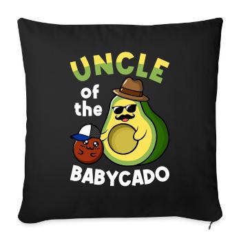 Uncle of the - Sofa pillowcase 17,3'' x 17,3'' (45 x 45 cm) - black - Front