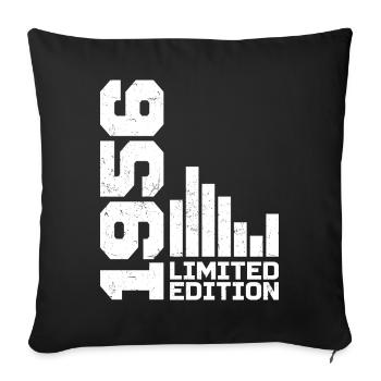 Vintage 1956 Birthday Gift 1956 Year 1956 - Sofa pillowcase 17,3'' x 17,3'' (45 x 45 cm) - black - Front