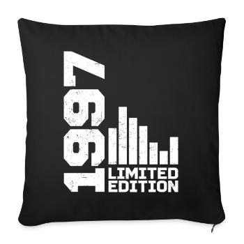 Vintage 1997 Birthday Gift 1997 Year 1997 - Sofa pillowcase 17,3'' x 17,3'' (45 x 45 cm) - black - Front