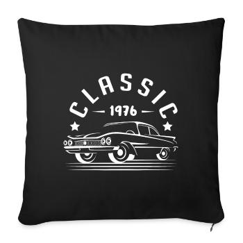 cLASSIC 1976 -Gift idea - - Sofa pillowcase 17,3'' x 17,3'' (45 x 45 cm) - black - Front
