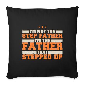 Daddy Proud Daughter Father Son Gift Song - Sofa pillowcase 17,3'' x 17,3'' (45 x 45 cm) - black - Front
