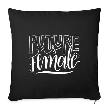 Feminismus Spruch Geschenk Vintage Emanzipation - Sofakissenbezug 45 x 45 cm - Schwarz - Vorne