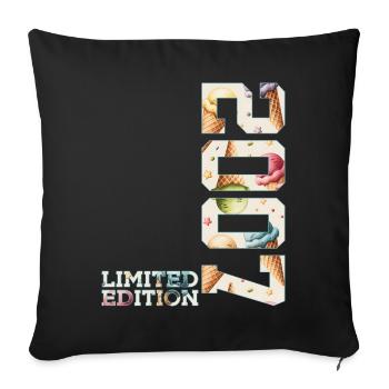 LIMITED EDITION 2007 19 JAHRE EIS 19. GEBURTSTAG - Sofa pillowcase 17,3'' x 17,3'' (45 x 45 cm) - black - Front