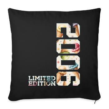 LIMITED EDITION 2006 20 JAHRE EIS 20. GEBURTSTAG - Sofa pillowcase 17,3'' x 17,3'' (45 x 45 cm) - black - Front