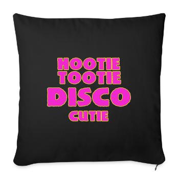 DISK - Sofa pillowcase 17,3'' x 17,3'' (45 x 45 cm) - black - Front