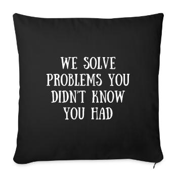 Funny Math Teacher Quote | Maths Teacher Joke - Sofa pillowcase 17,3'' x 17,3'' (45 x 45 cm) - black - Front