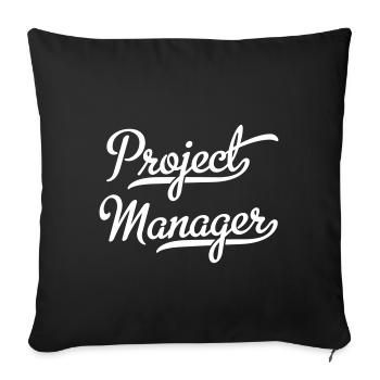 Project Manager - Sofa pillowcase 17,3'' x 17,3'' (45 x 45 cm) - black - Front