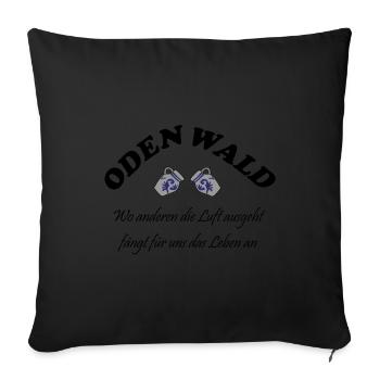 Odenwald Apple Wine Dibbe T-Shirt - Sofa pillowcase 17,3'' x 17,3'' (45 x 45 cm) - black - Front