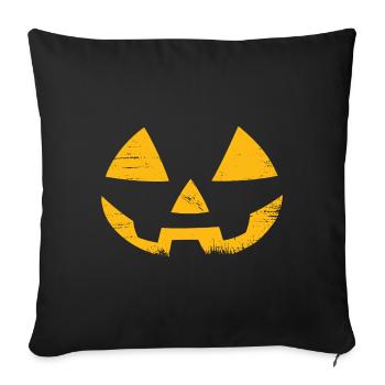 Happy halloween - Housse de coussin décorative 45 x 45 cm - noir - Devant