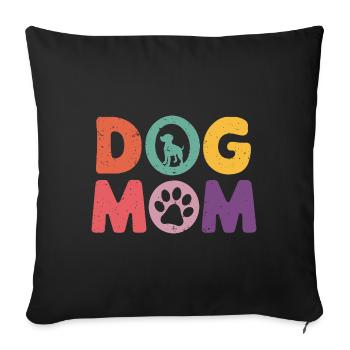 Gift Saying Pets Dog Dog Love - Sofa pillowcase 17,3'' x 17,3'' (45 x 45 cm) - black - Front