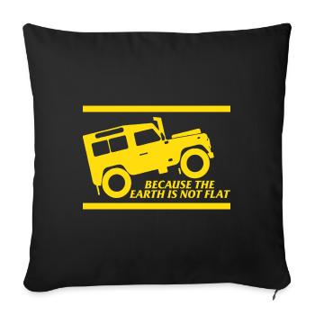 Earth Gift Offroad Vehicle SUV - Sofa pillowcase 17,3'' x 17,3'' (45 x 45 cm) - black - Front