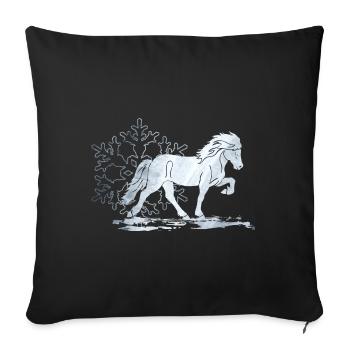 Tölter 02 Take it Isi Ice Snowflake - Housse de coussin décorative 45 x 45 cm - noir - Devant