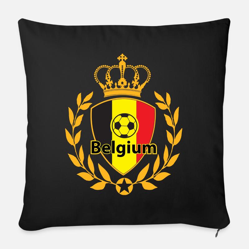Sei ein Gewinner mit Belgien - Sofakissenbezug 45 x 45 cm - Schwarz