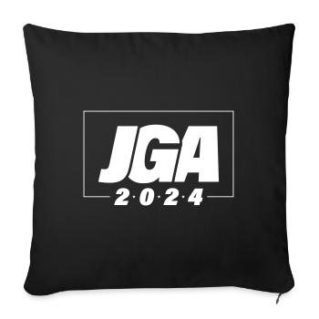 Bachelor Party 2024 Bachelor Party Party Team - Sofa pillowcase 17,3'' x 17,3'' (45 x 45 cm) - black - Front