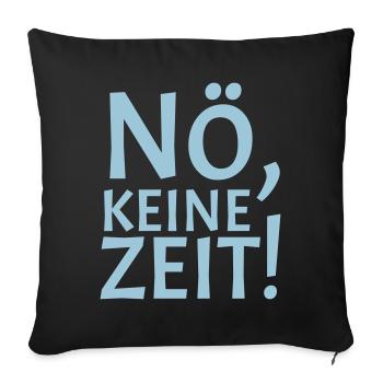 No - Sofa pillowcase 17,3'' x 17,3'' (45 x 45 cm) - black - Front