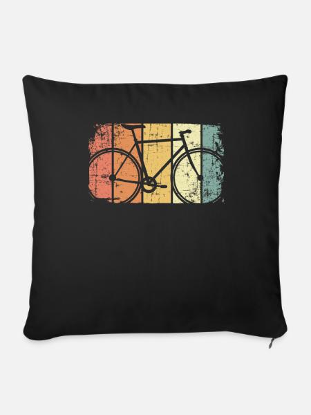 Fahrrad - Sofakissenbezug 45 x 45 cm - Schwarz