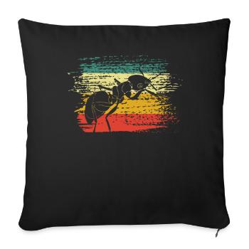 Ant - Sofa pillowcase 17,3'' x 17,3'' (45 x 45 cm) - black - Front