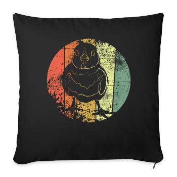 Chick - Sofa pillowcase 17,3'' x 17,3'' (45 x 45 cm) - black - Front