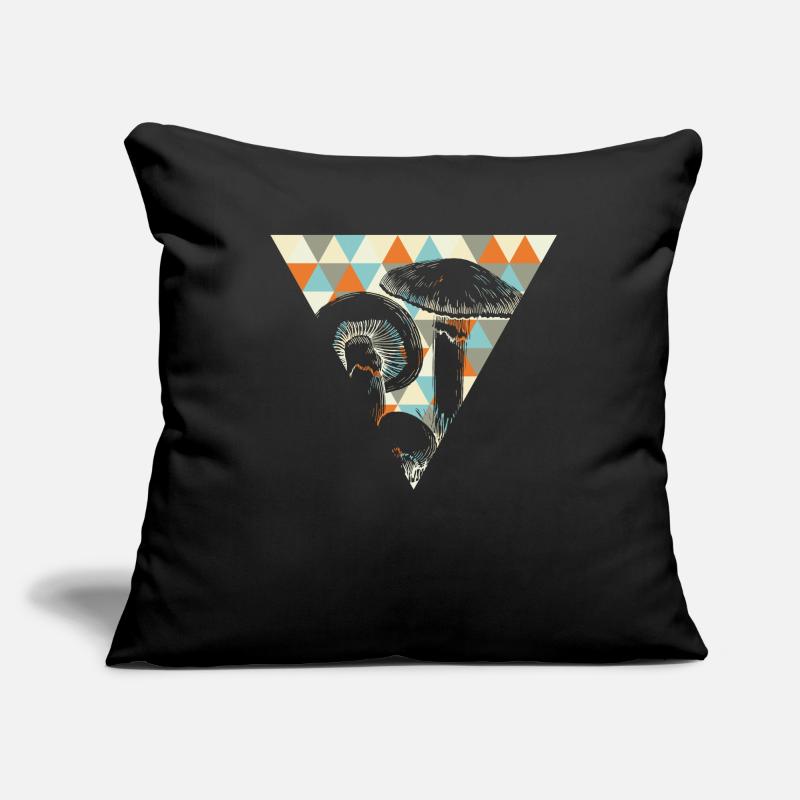 Champignons Housse de coussin décorative 45 x 45 cm
