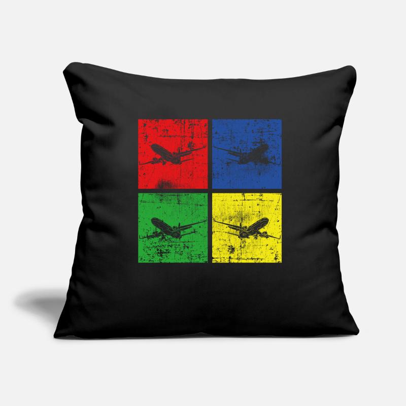 Flugzeug retro Sofakissenbezug 45 x 45 cm